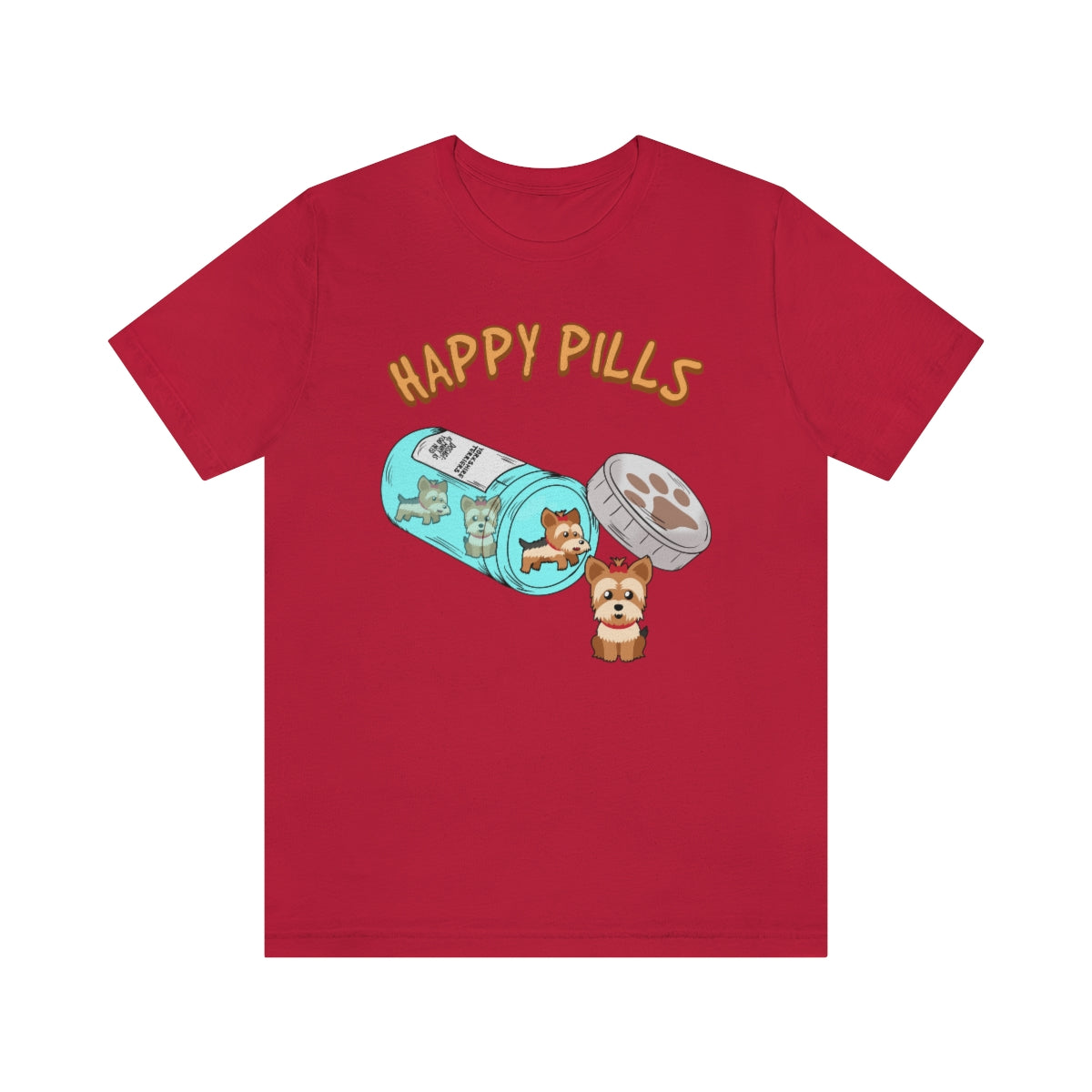 Happy Pills Yorkshire Terrier TShirtSon UK
