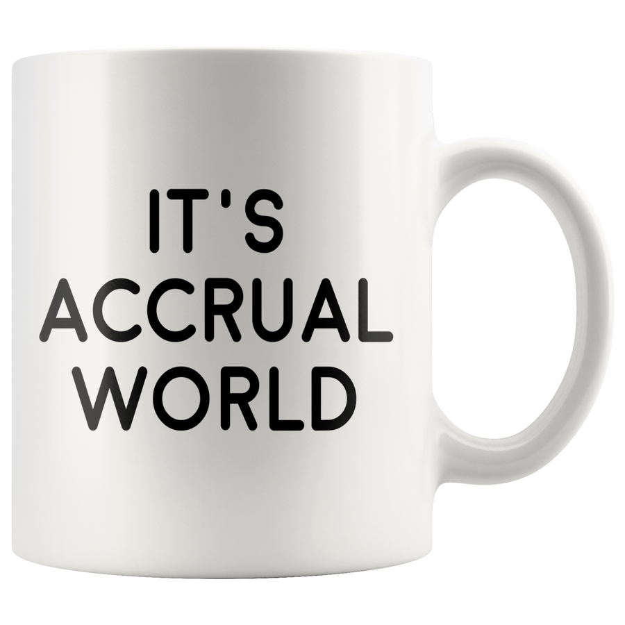 White 11oz Mug - It's Accrual World