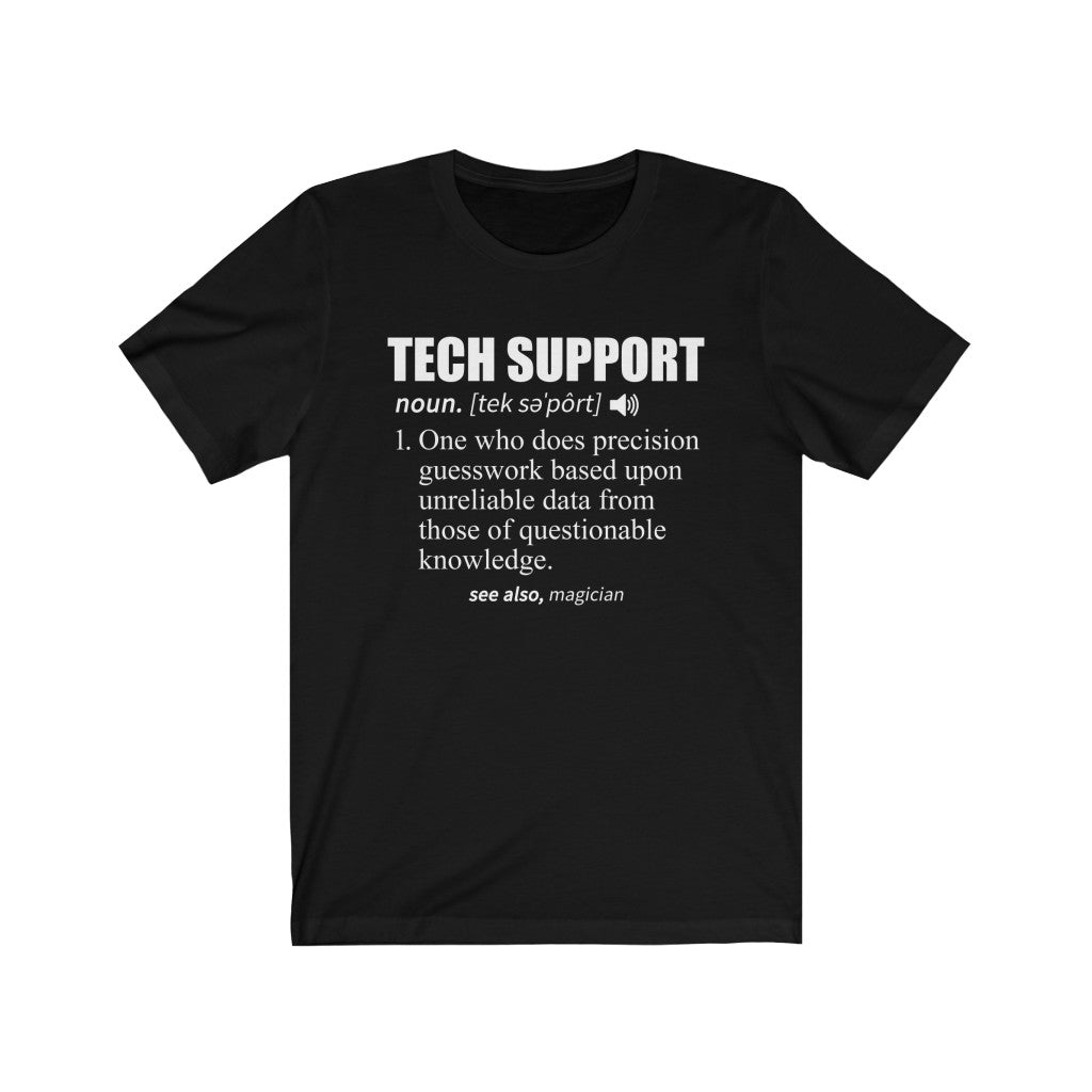Tech Support Definition Tshirtson UK