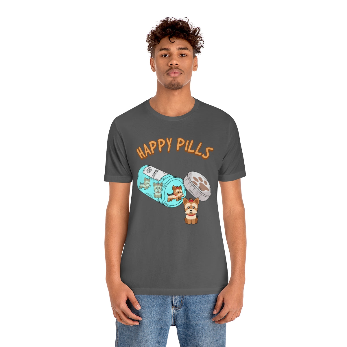 Happy Pills Yorkshire Terrier TShirtSon UK