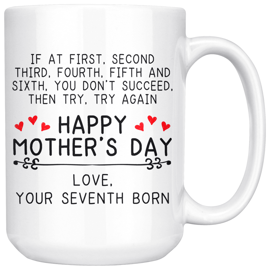 White 15oz Mug - Seventh Born