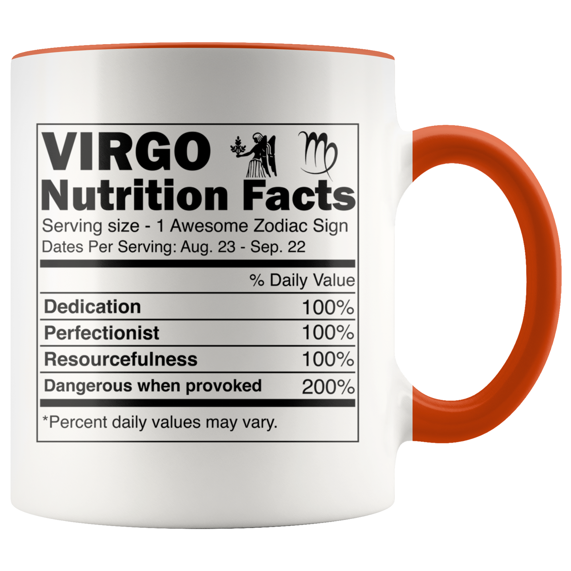 Accent Mug - Virgo Nutrition Facts