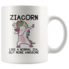 White 11oz Mug - Ziacorn