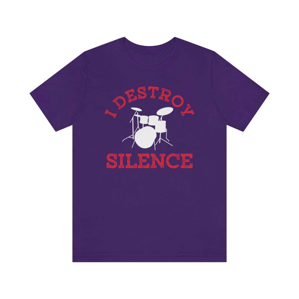 Drummer I Destroy Silence TShirtSon UK
