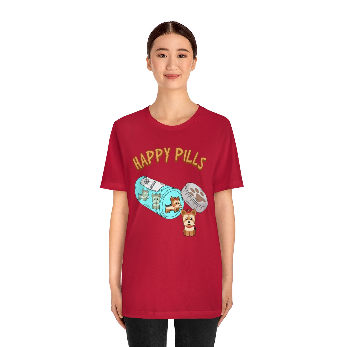 Happy Pills Yorkshire Terrier TShirtSon UK