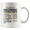 White 11oz Mug - Mechanic Hourly Rate