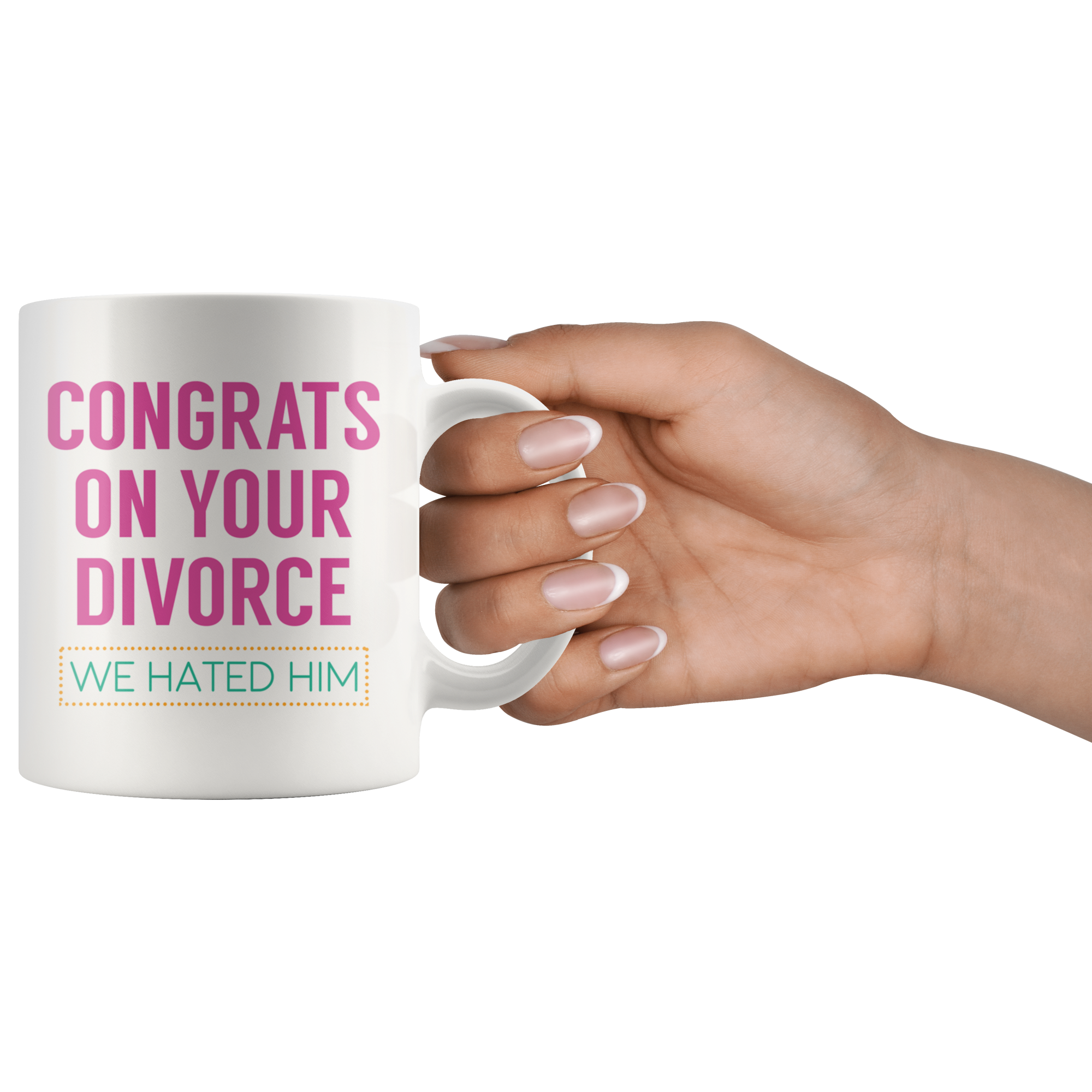 White Mugs - Congrats On Your Divorce