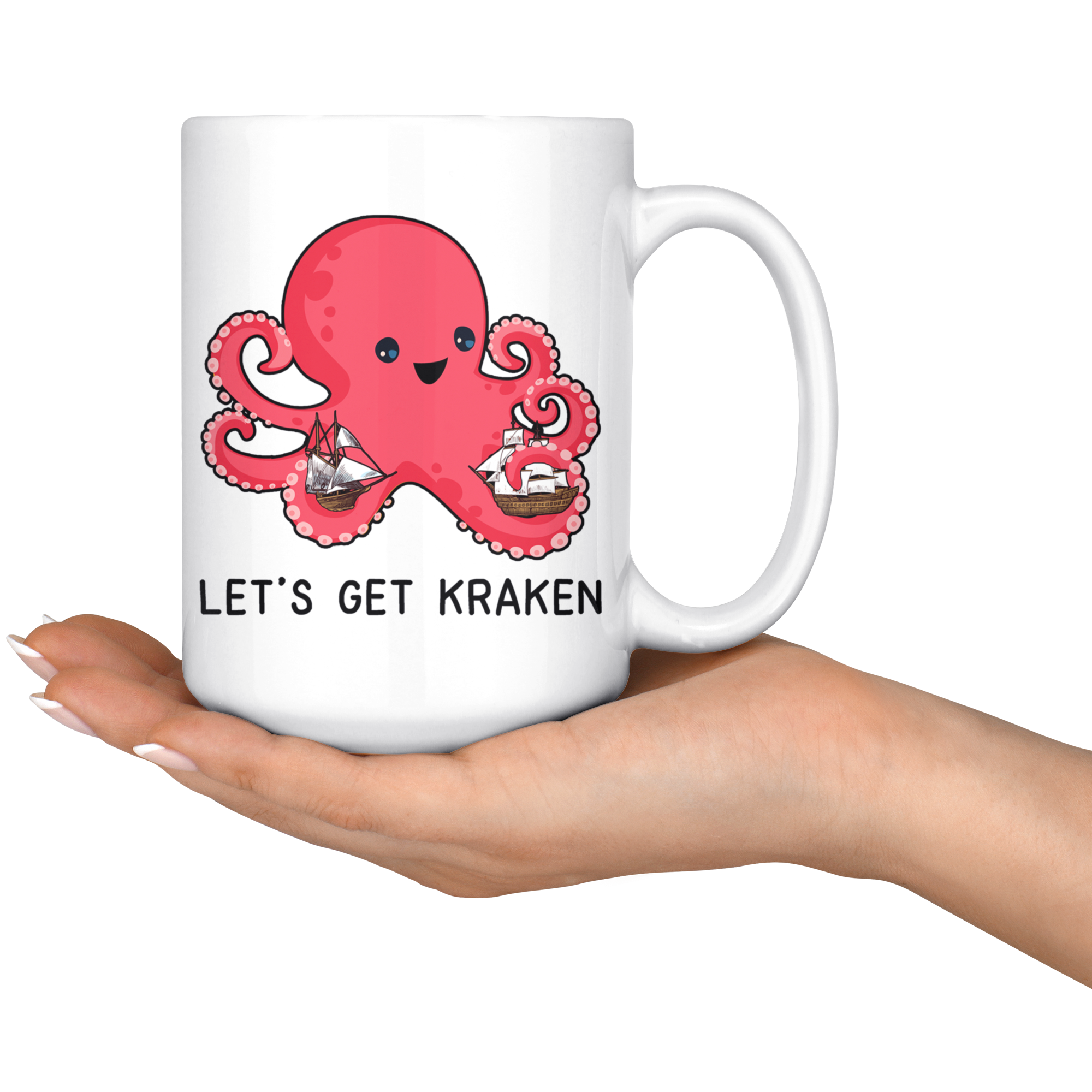 White Mugs - Let's Get Kraken