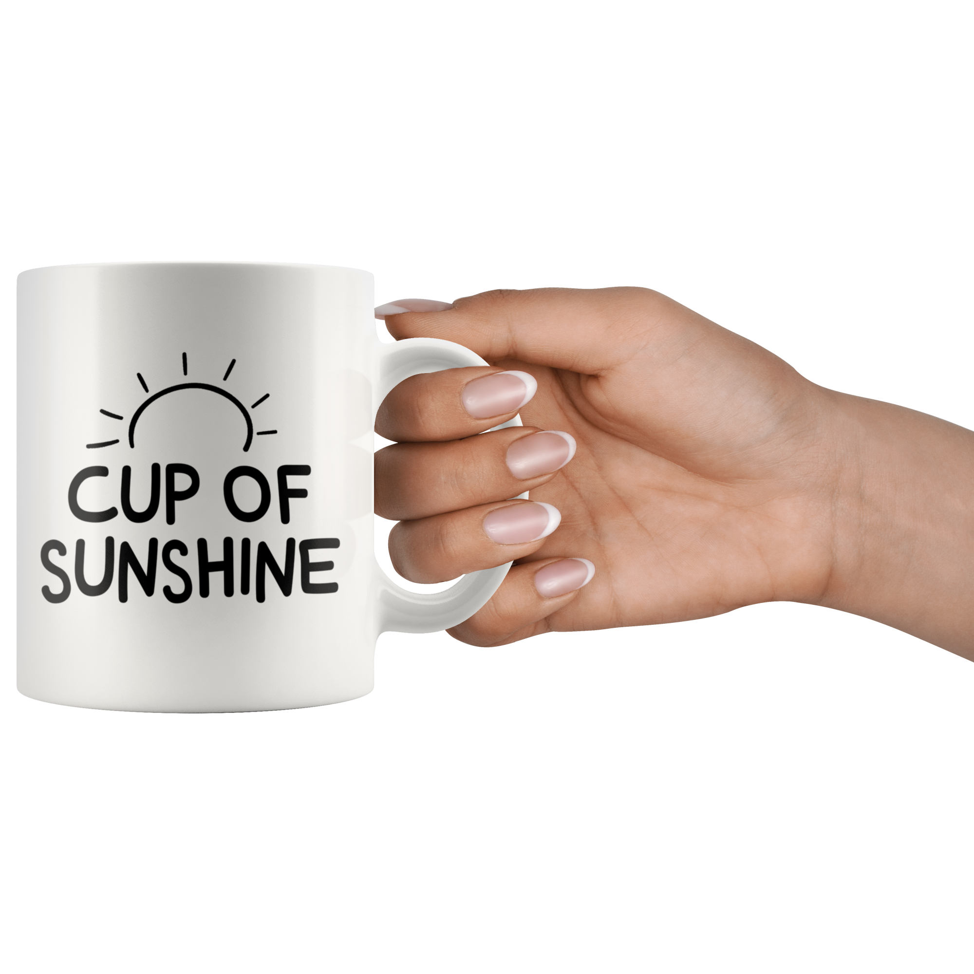White Mugs - Cup Of Sunshine
