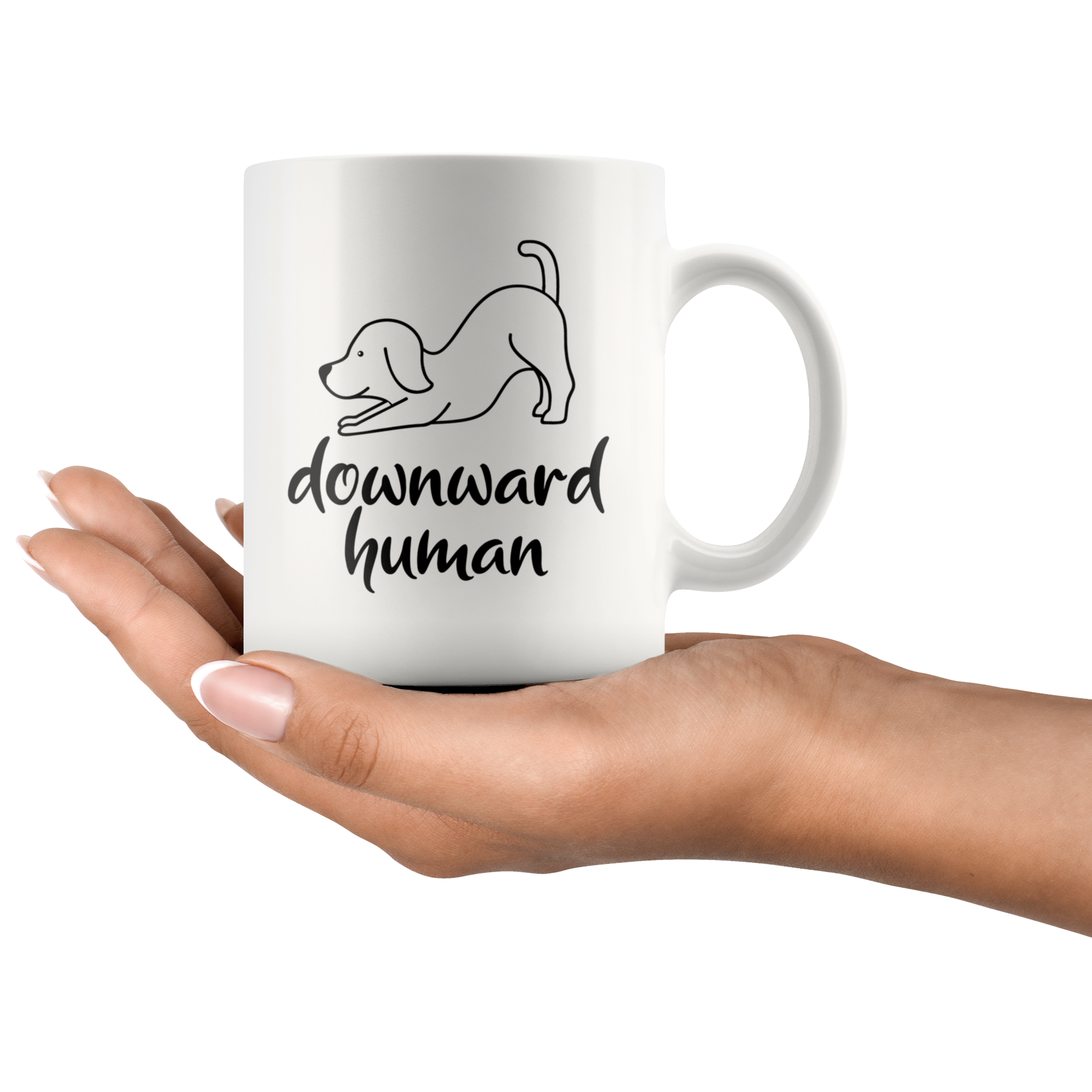 White Mugs - Downward Human