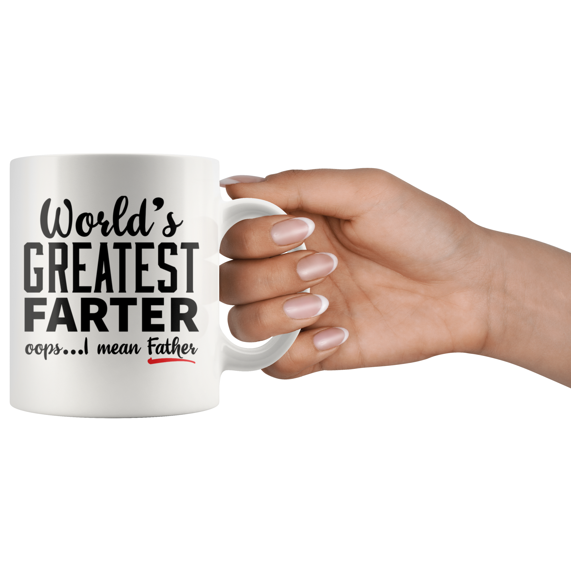 White 11oz Mug - World's Greatest Farter Father