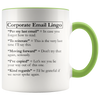 Accent Mug - Corporate E-Mail Lingo