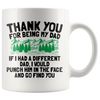 Accent Mug - Thank You Dad Punch