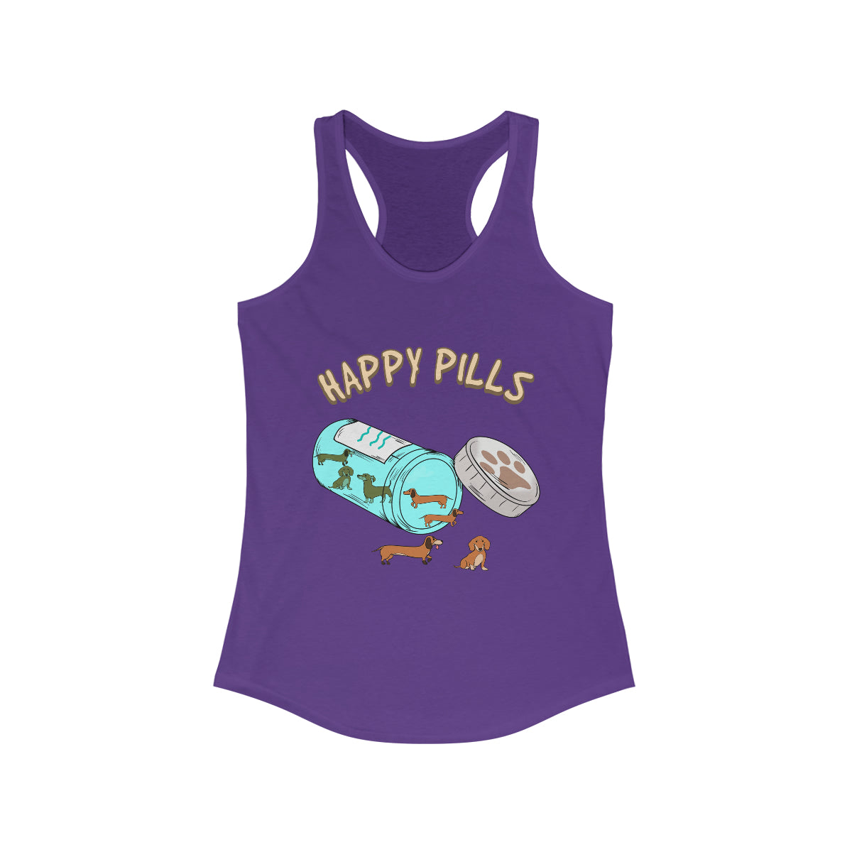 Happy Pills Dachshund Tank Top SwiftPOD