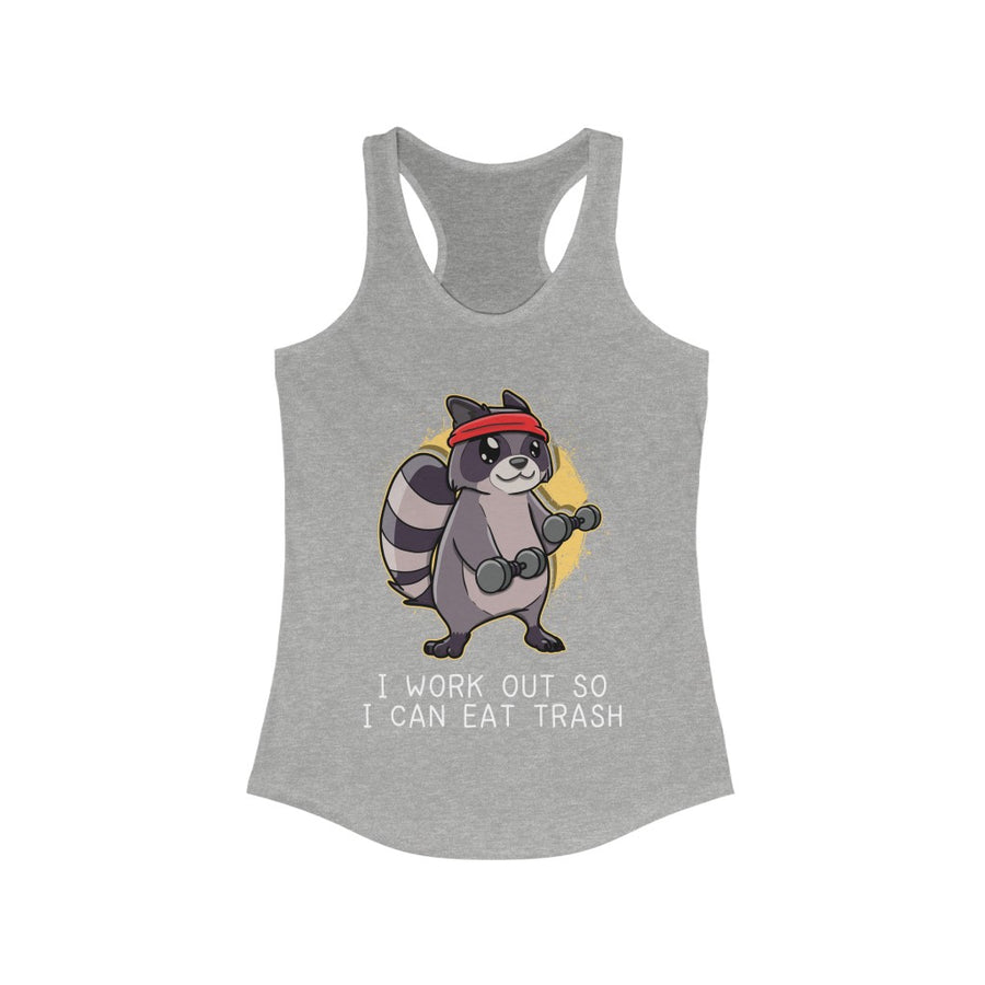 Raccoon Workout Eat Trash Ladie's Tank Top SwiftPOD