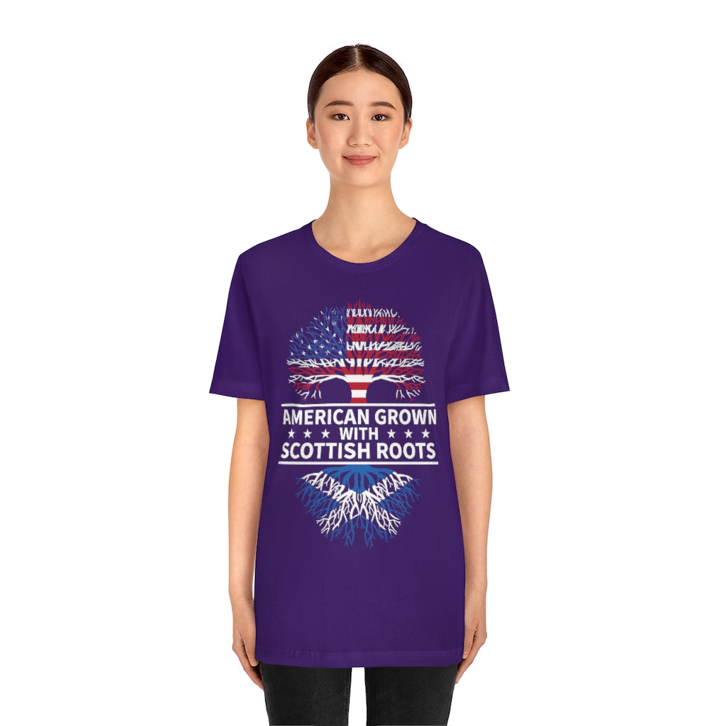 American Grown Scottish Root TshirtSon UK