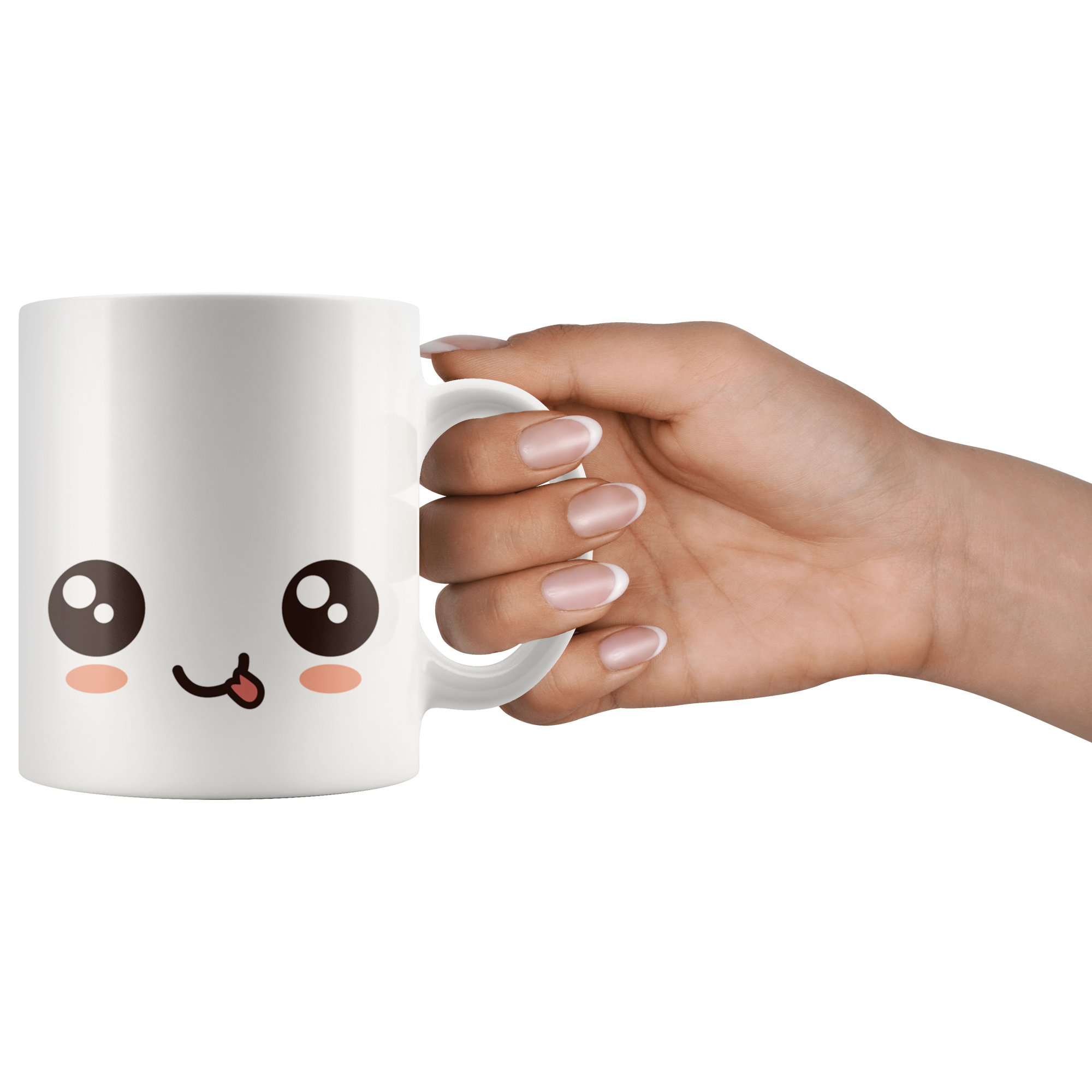 White 11oz Mug - Smiley Face Mug