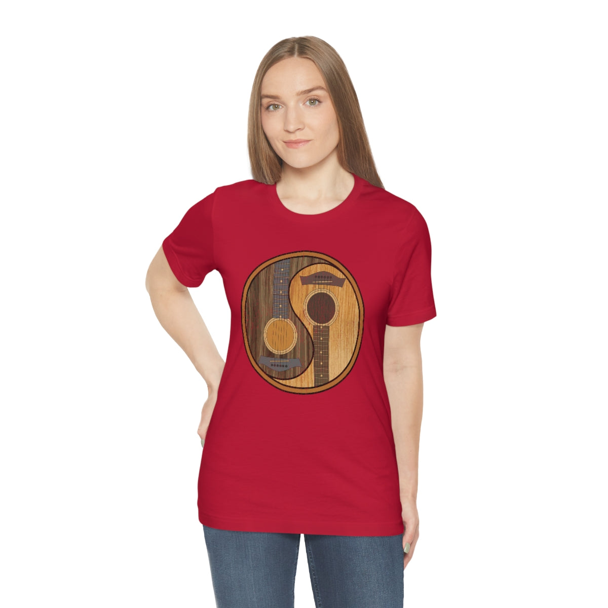 Guitar Yin Yang TShirtSon UK