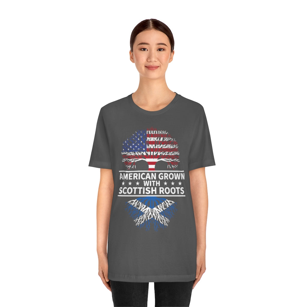 American Grown Scottish Root TshirtSon UK
