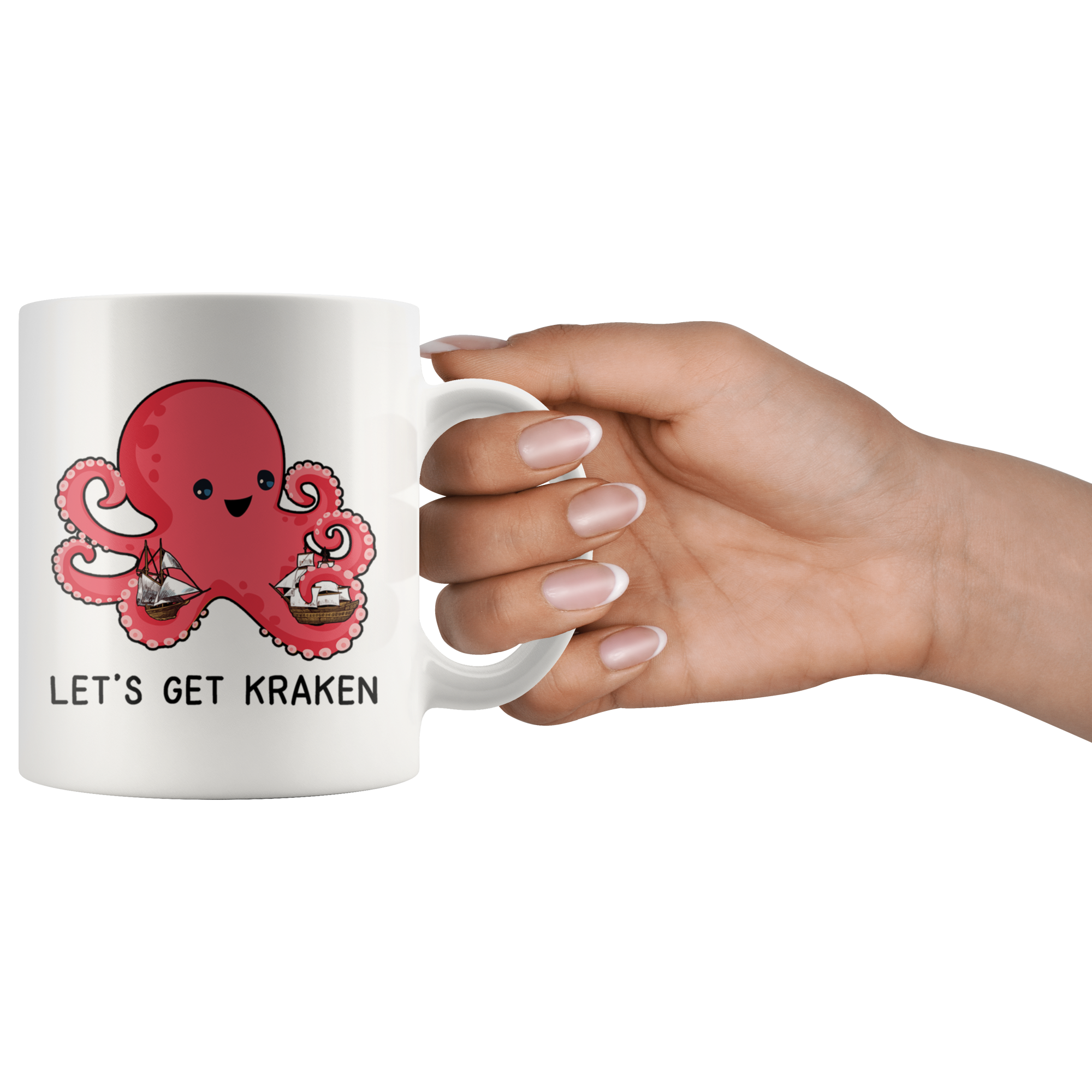 White Mugs - Let's Get Kraken