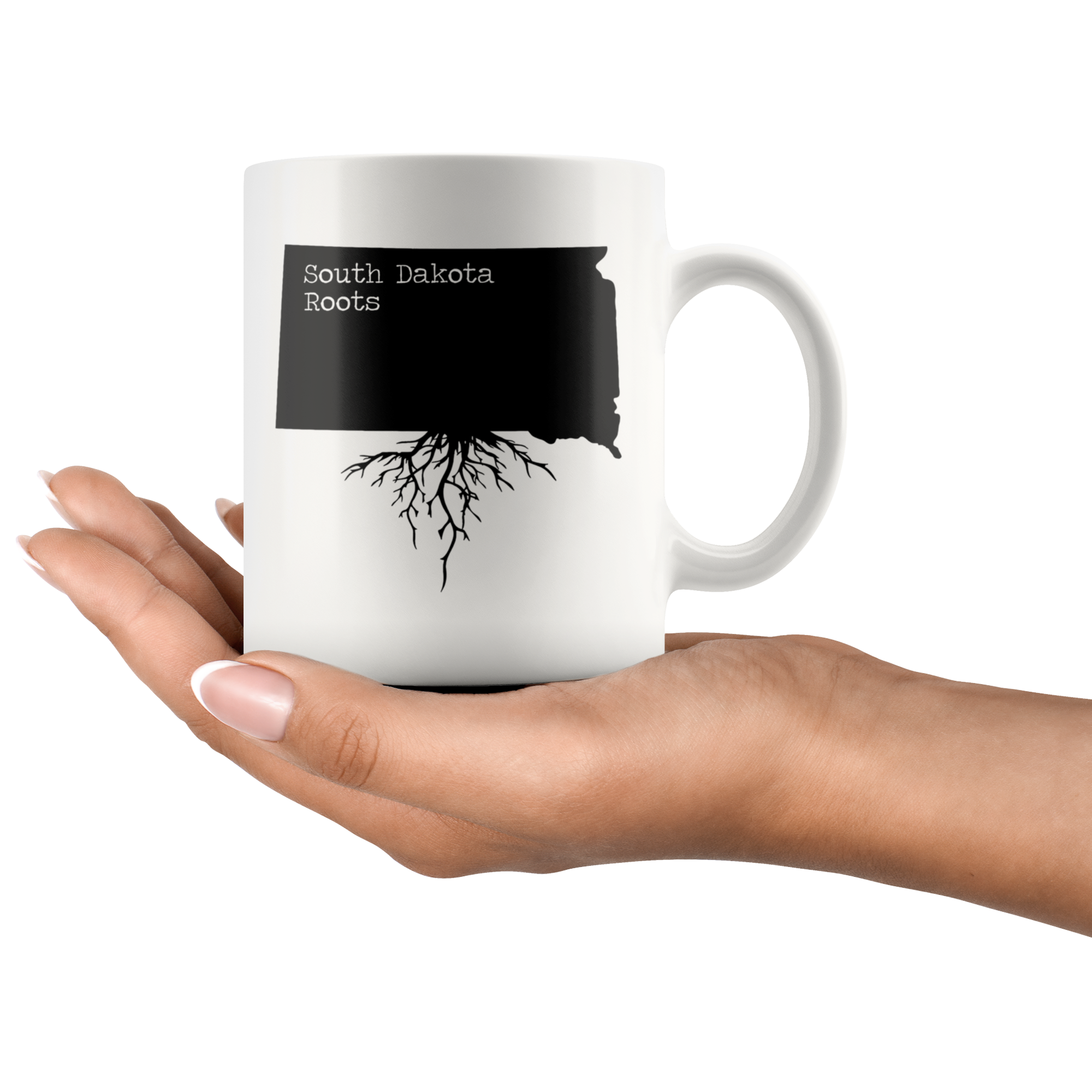 White Mugs - South Dakota Roots