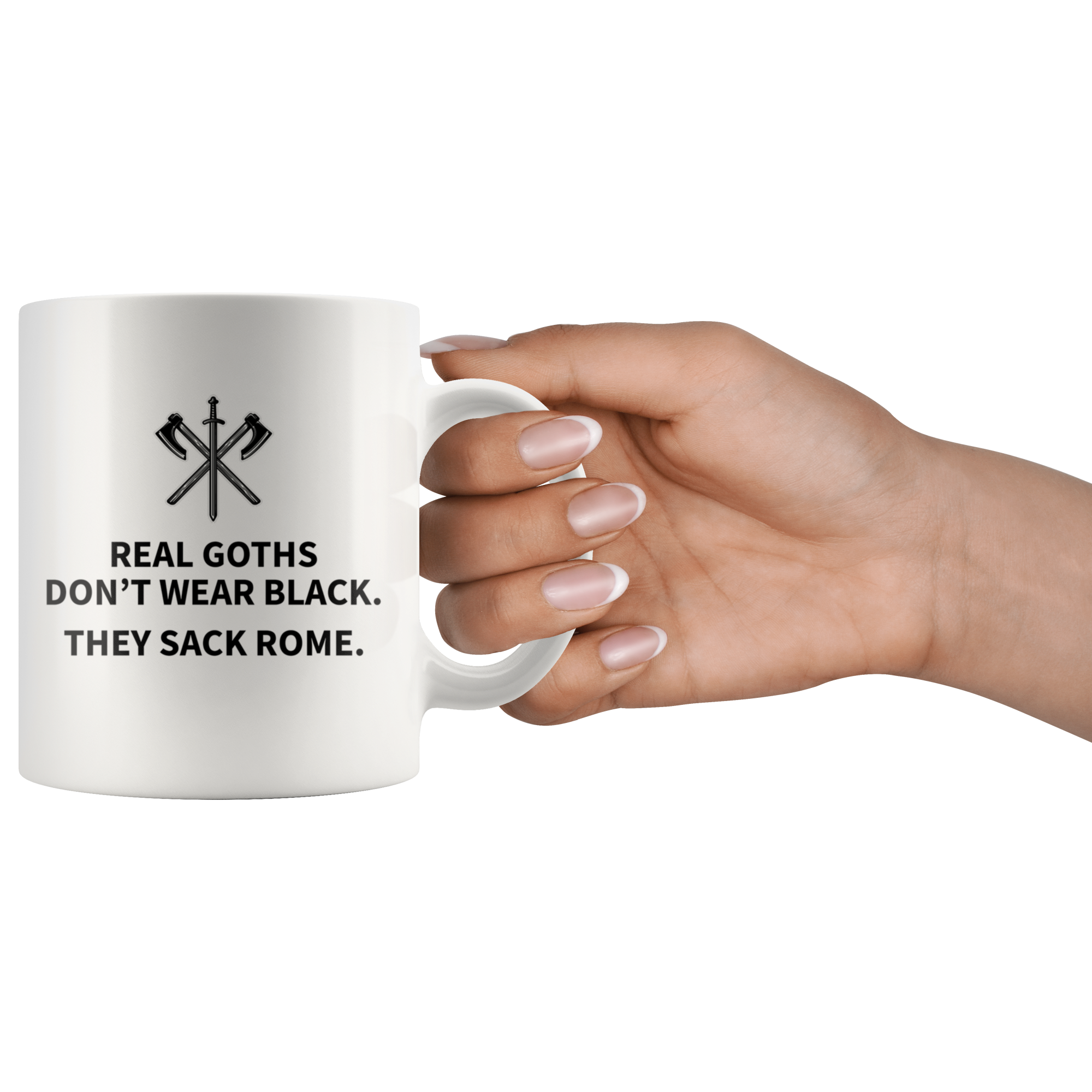 White Mugs - Real Goths Sack Rome