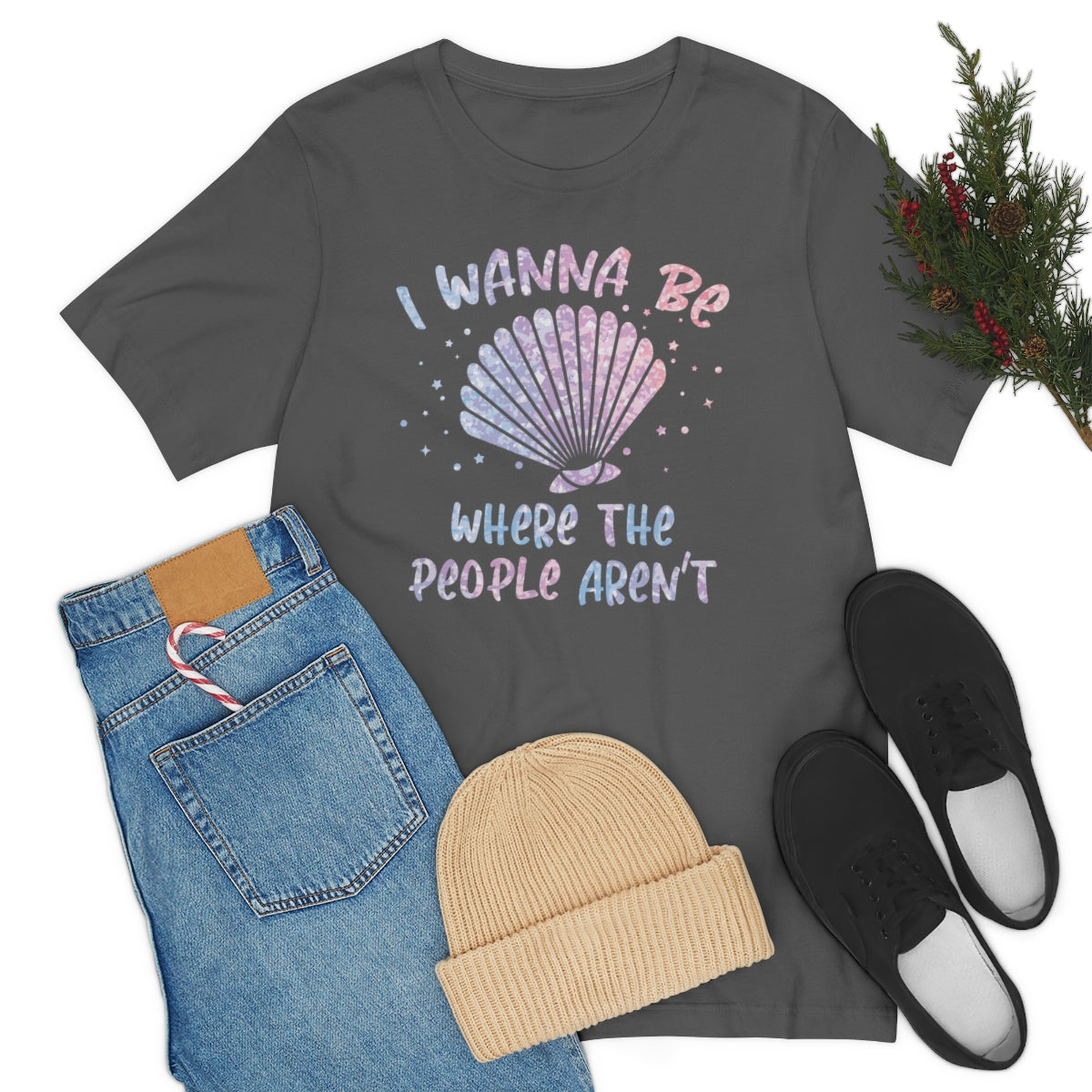 I Wanna Be Where The People Aren't Mermaid TShirtSon UK