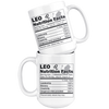 White 15oz Mug - Leo Nutrition Facts