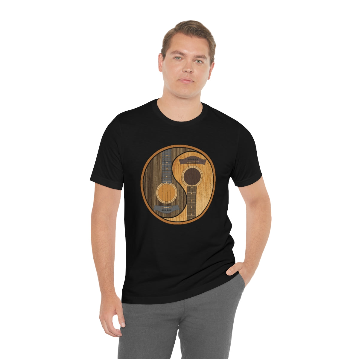 Guitar Yin Yang TShirtSon UK