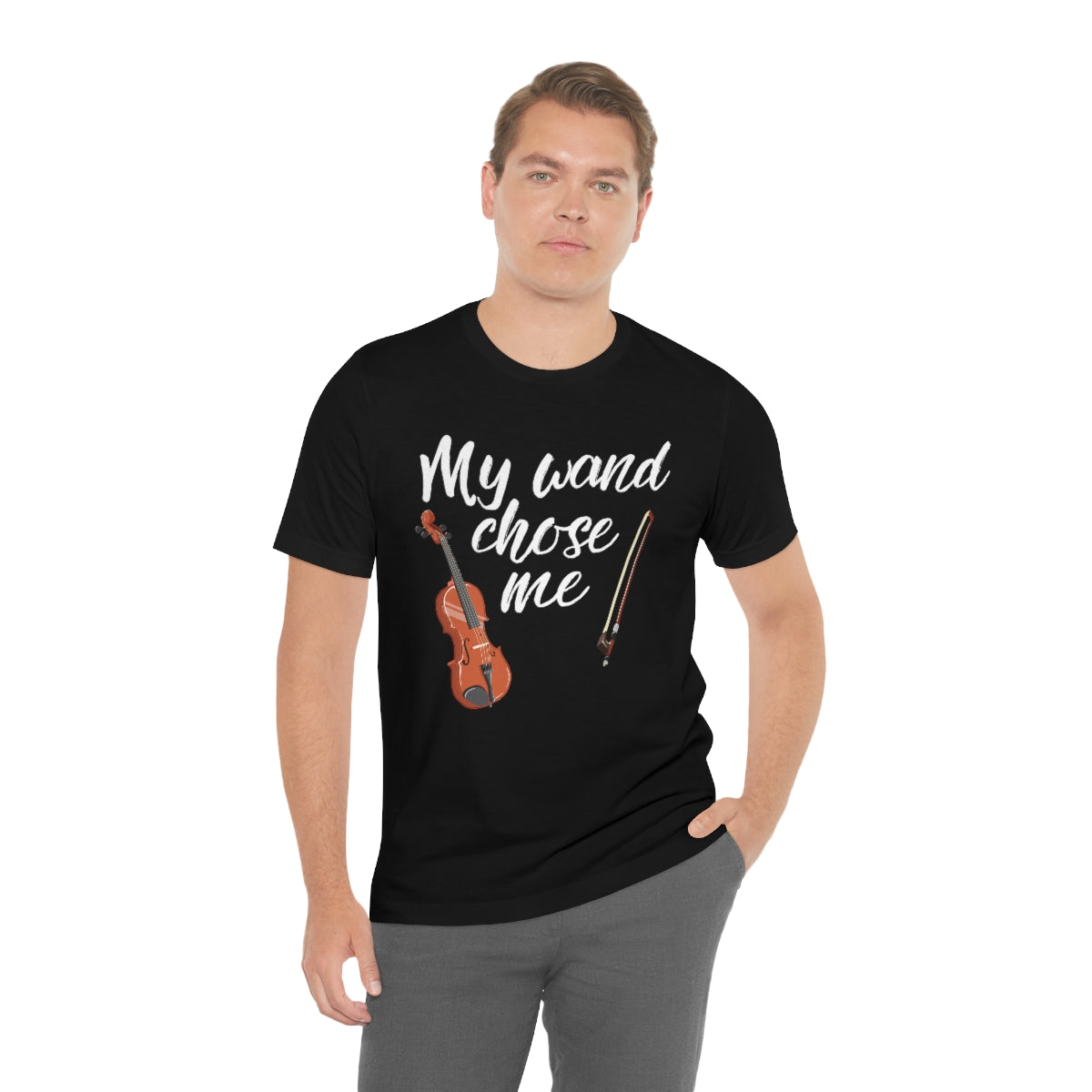 Violin Wand Chose Me TShirtSon UK