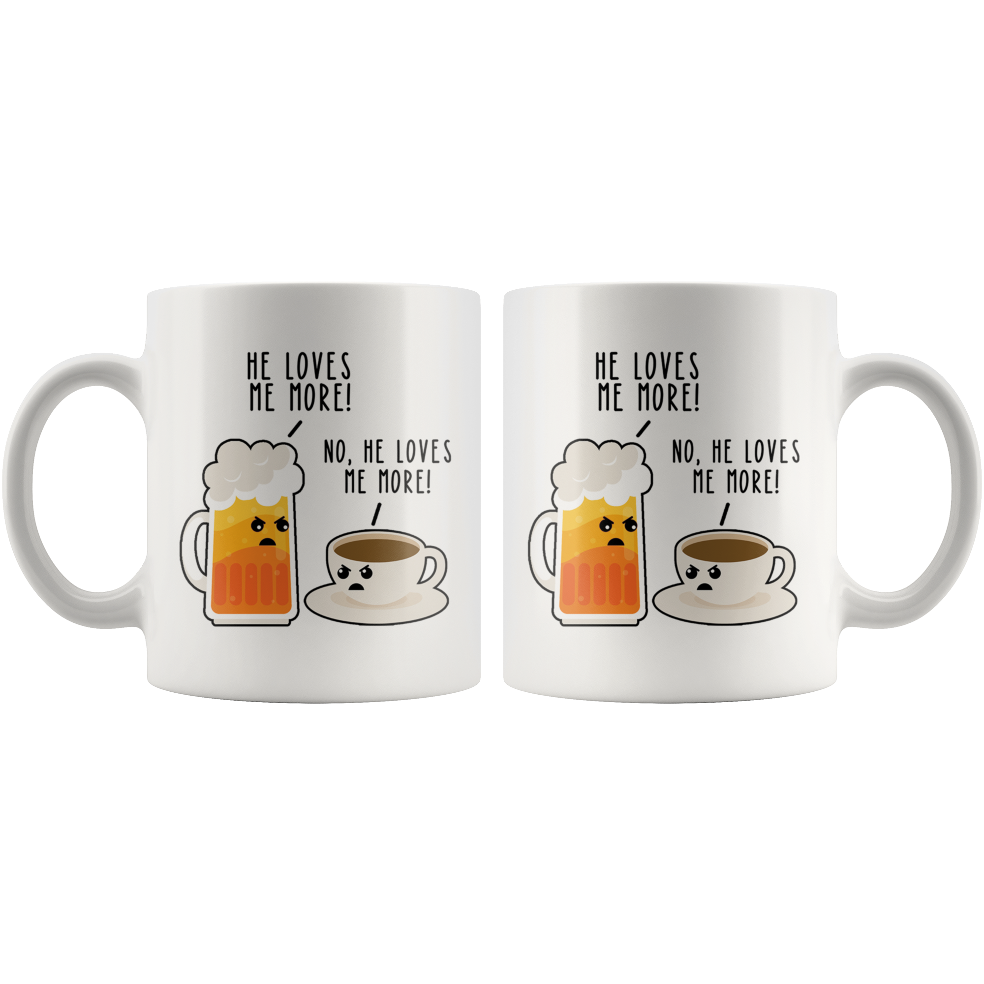 White Mugs - Beer Coffee Lover Mug