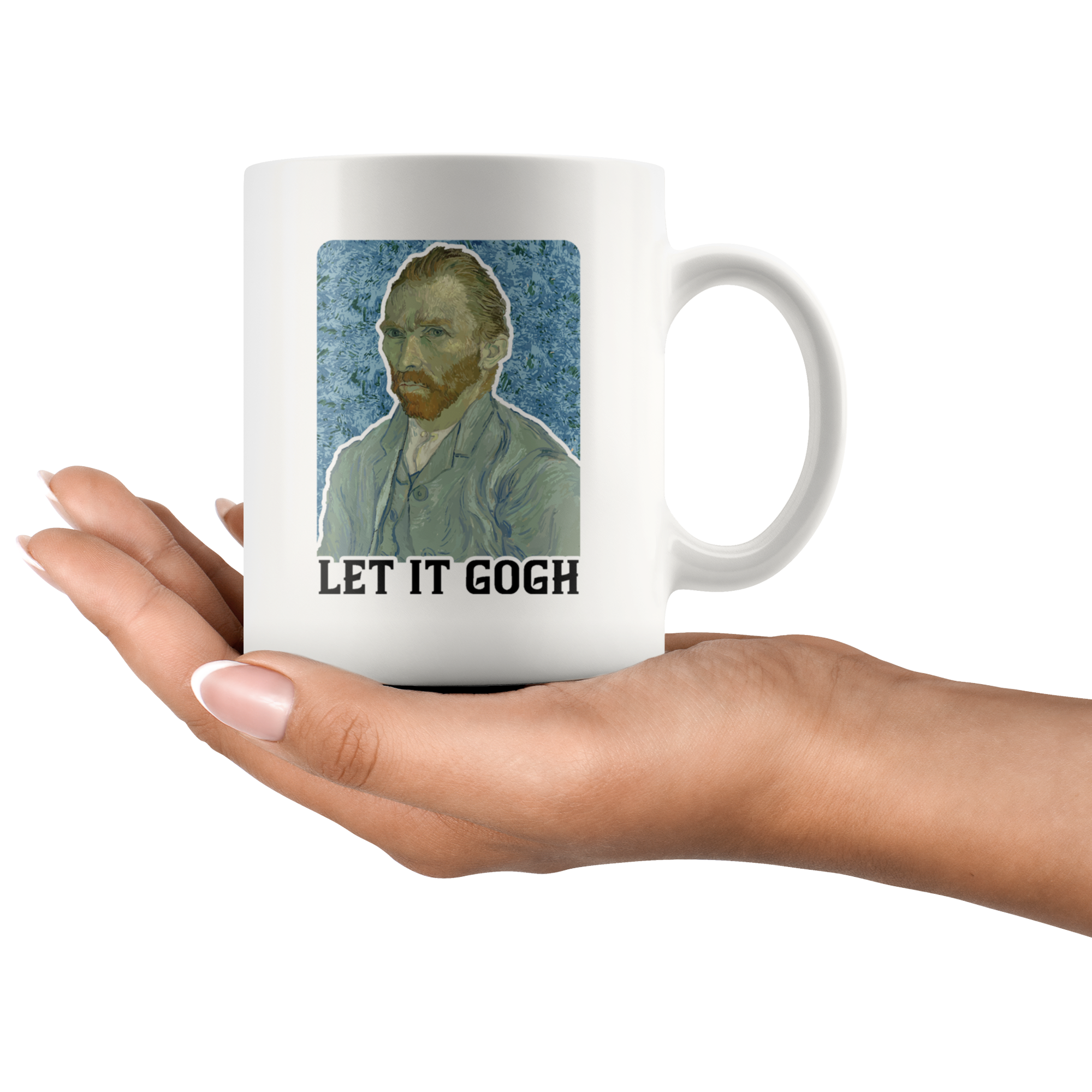 White Mugs - Let It Gogh