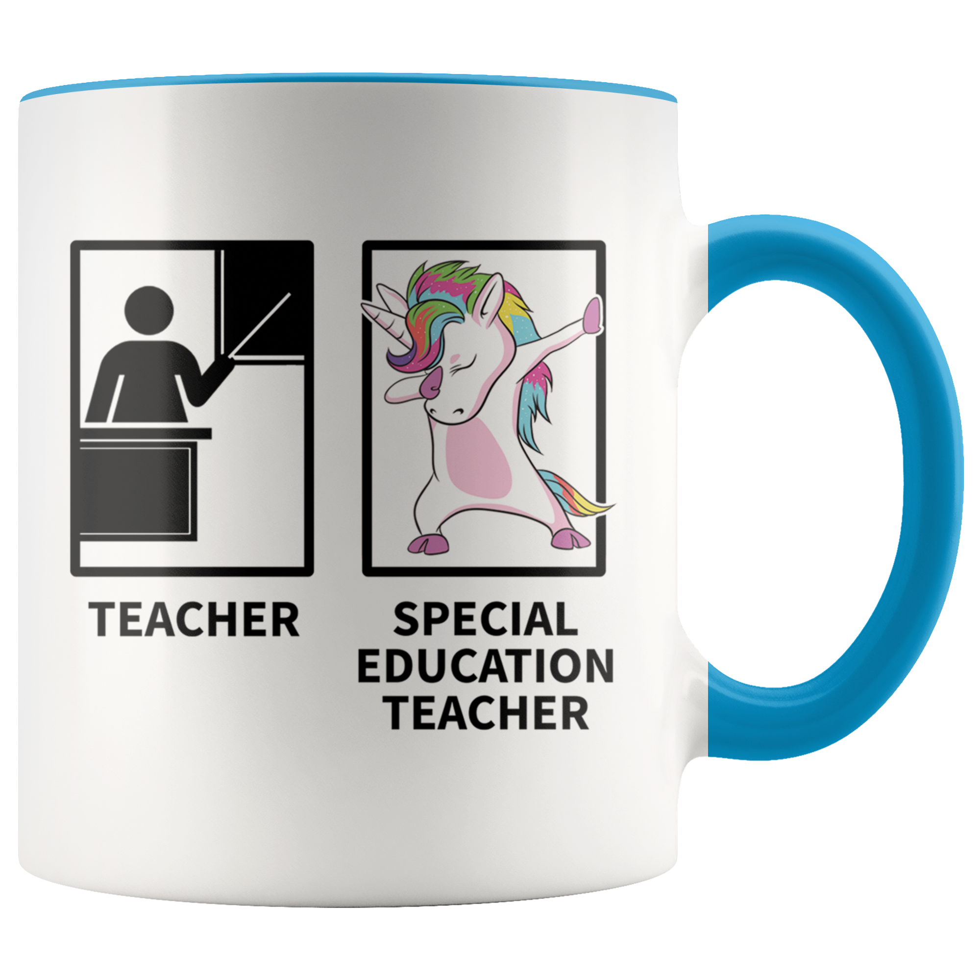 Accent Mug - Special Education Dabbing Unicorn Teacher