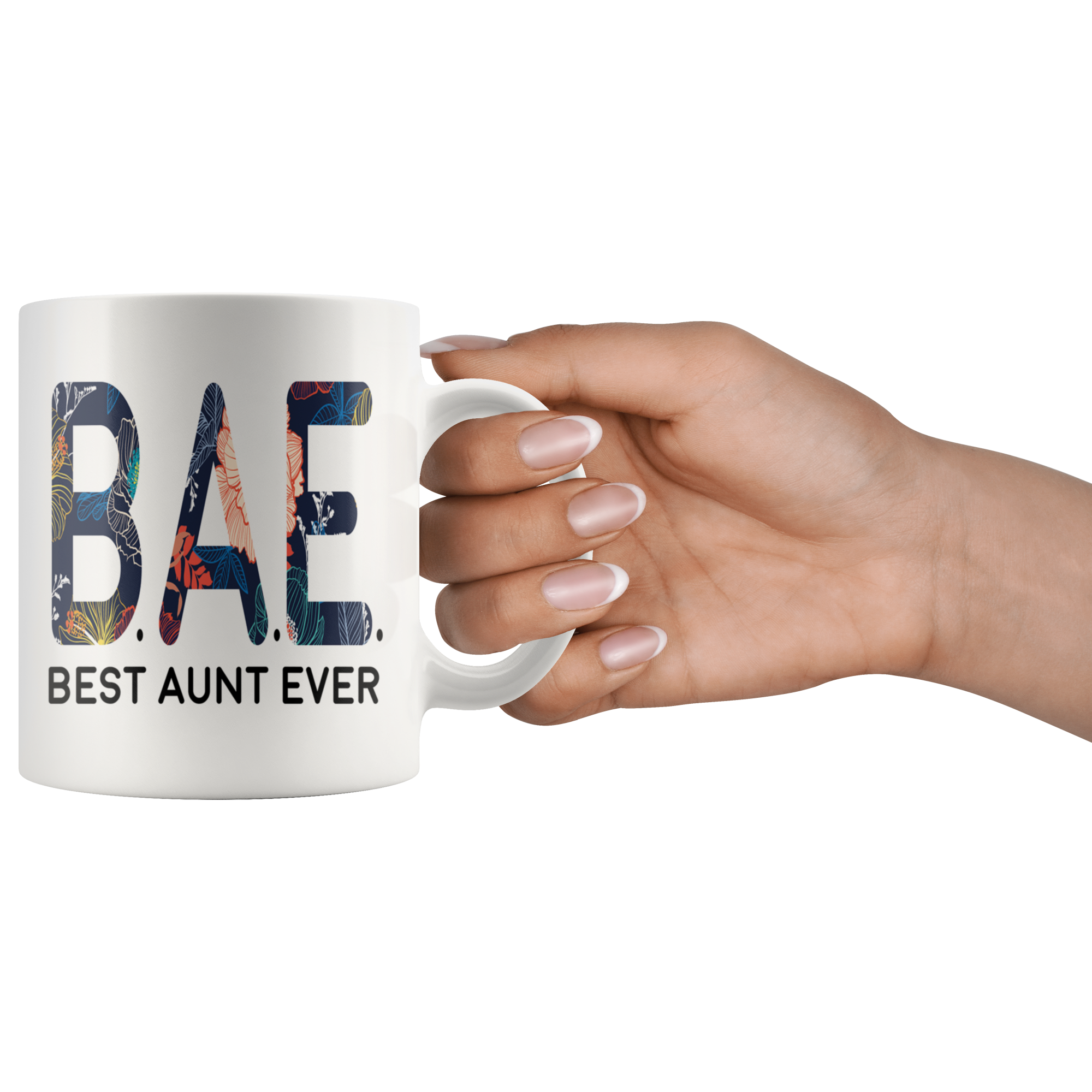White 11oz Mug - BAE Best Aunt Ever