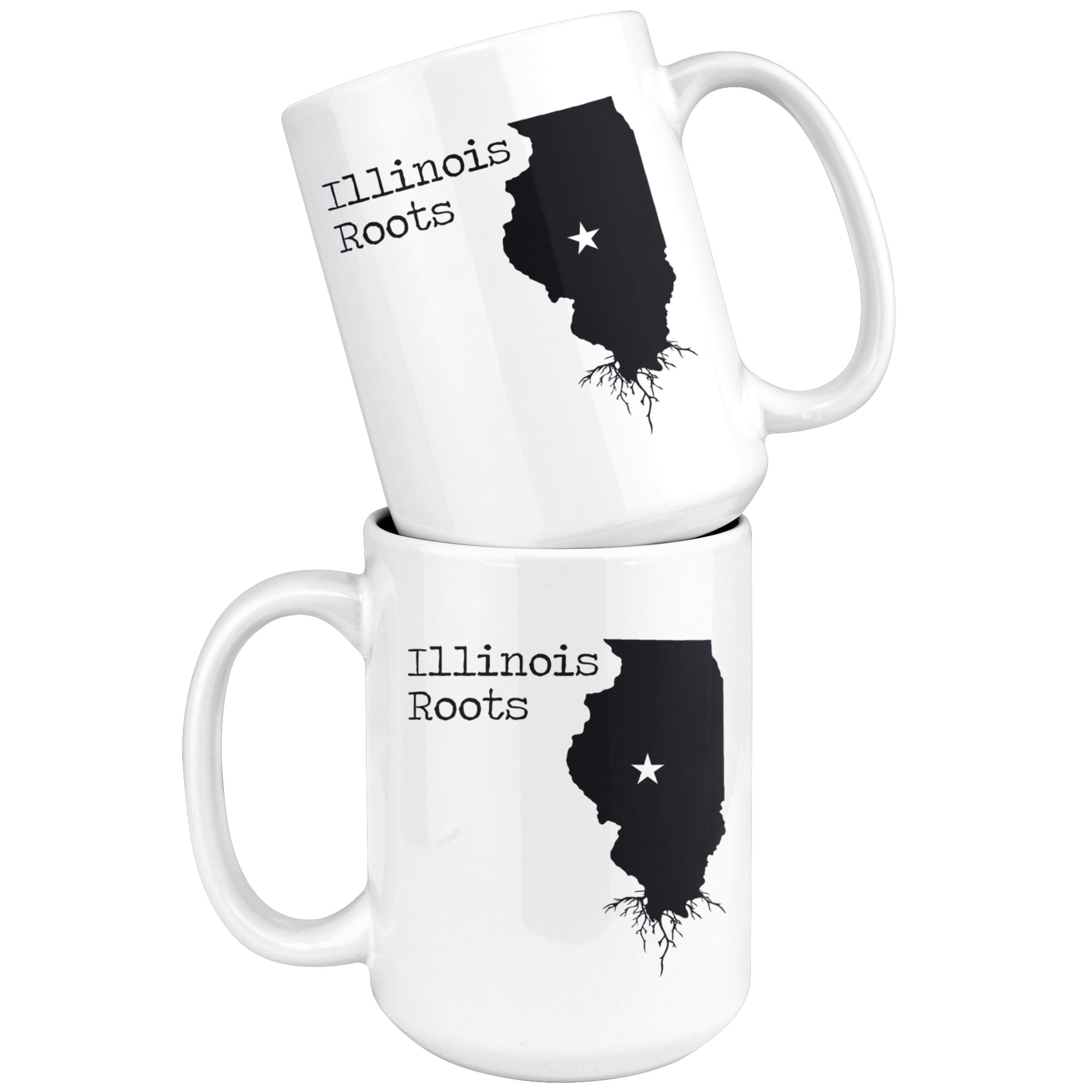 White Mugs - Illinois Roots