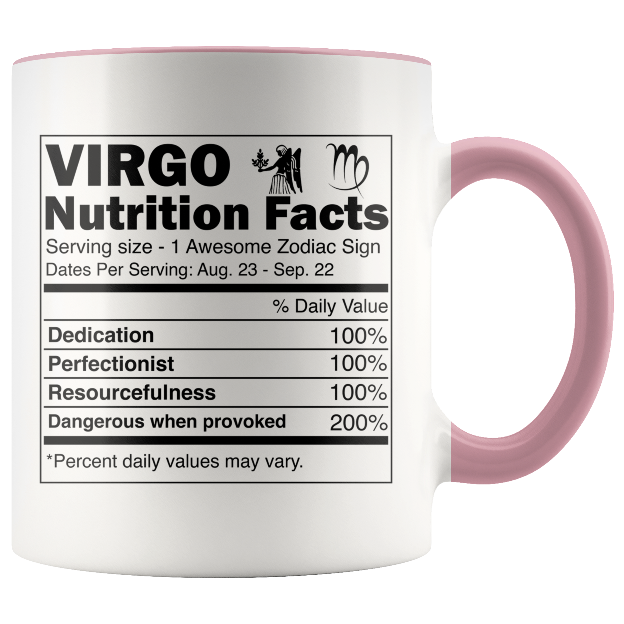 Accent Mug - Virgo Nutrition Facts