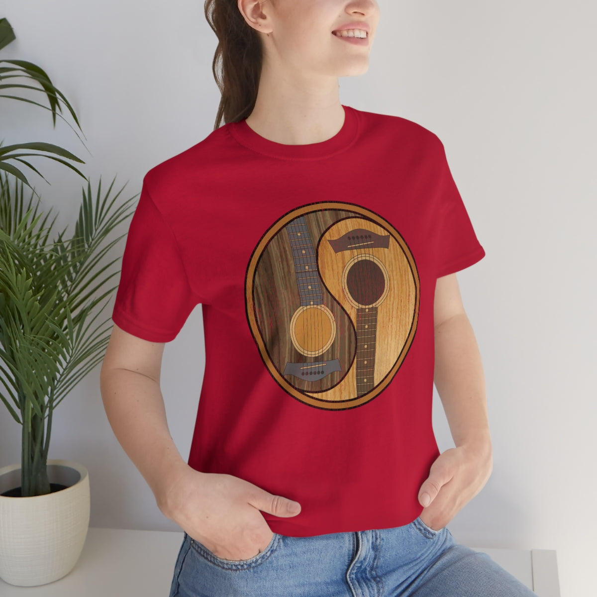 Guitar Yin Yang TShirtSon UK