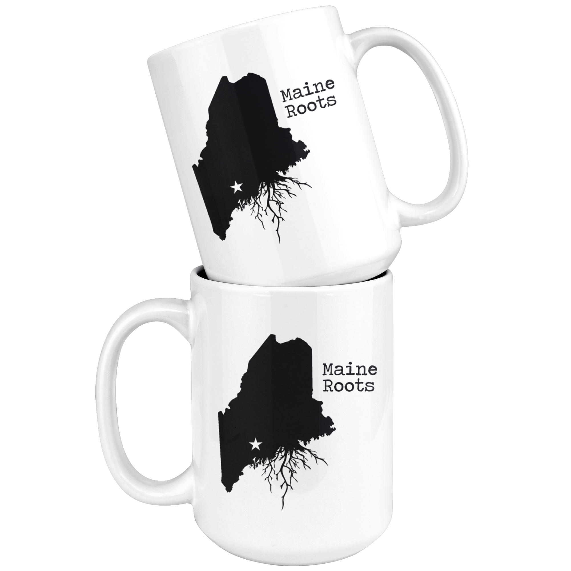 White 15oz Mug - Maine Roots