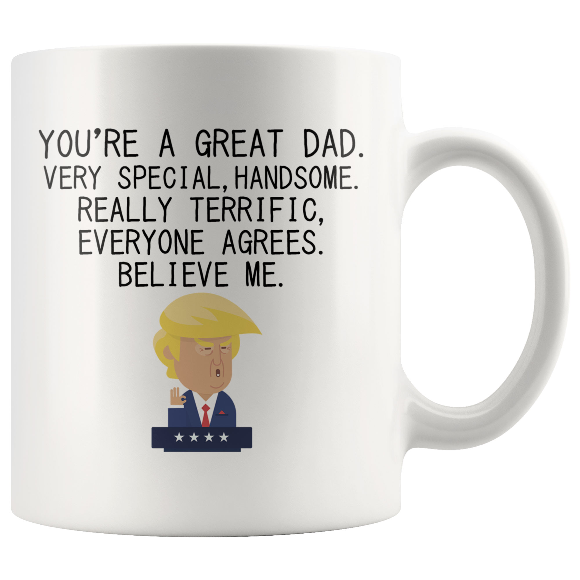 White 11oz Mug - Trump Dad