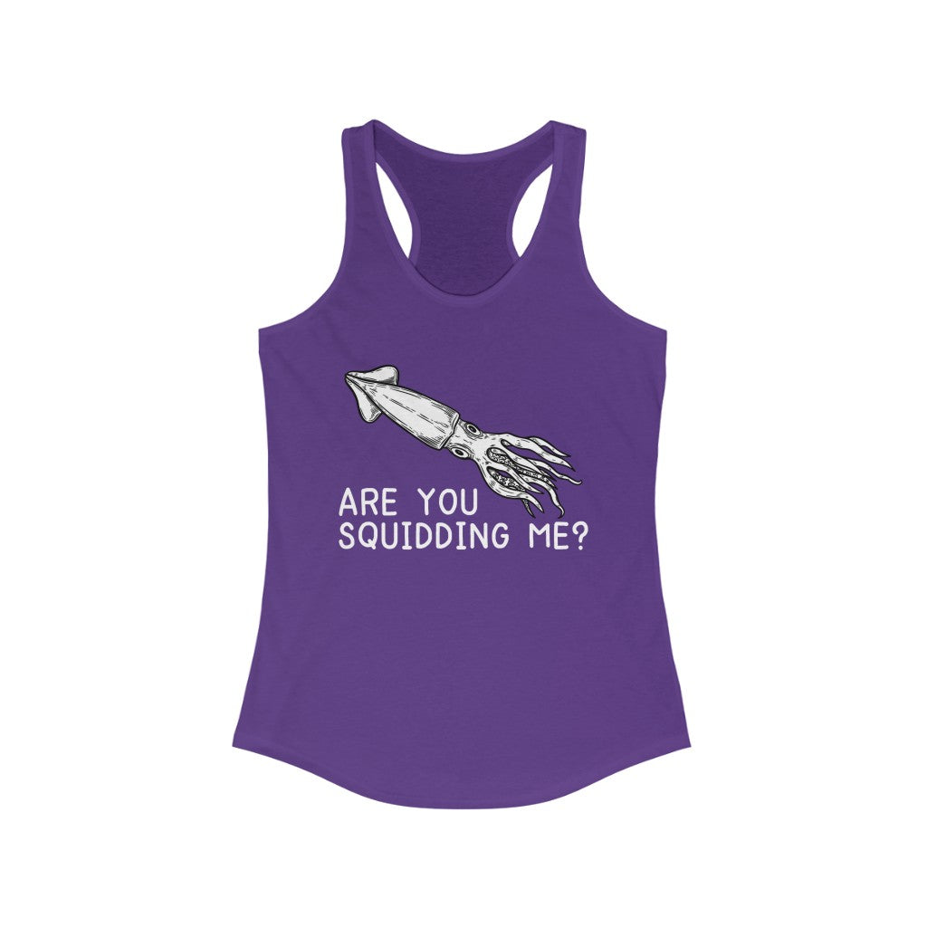 Squid Squidding Me SwiftPOD Women's Ideal Racerback Tank