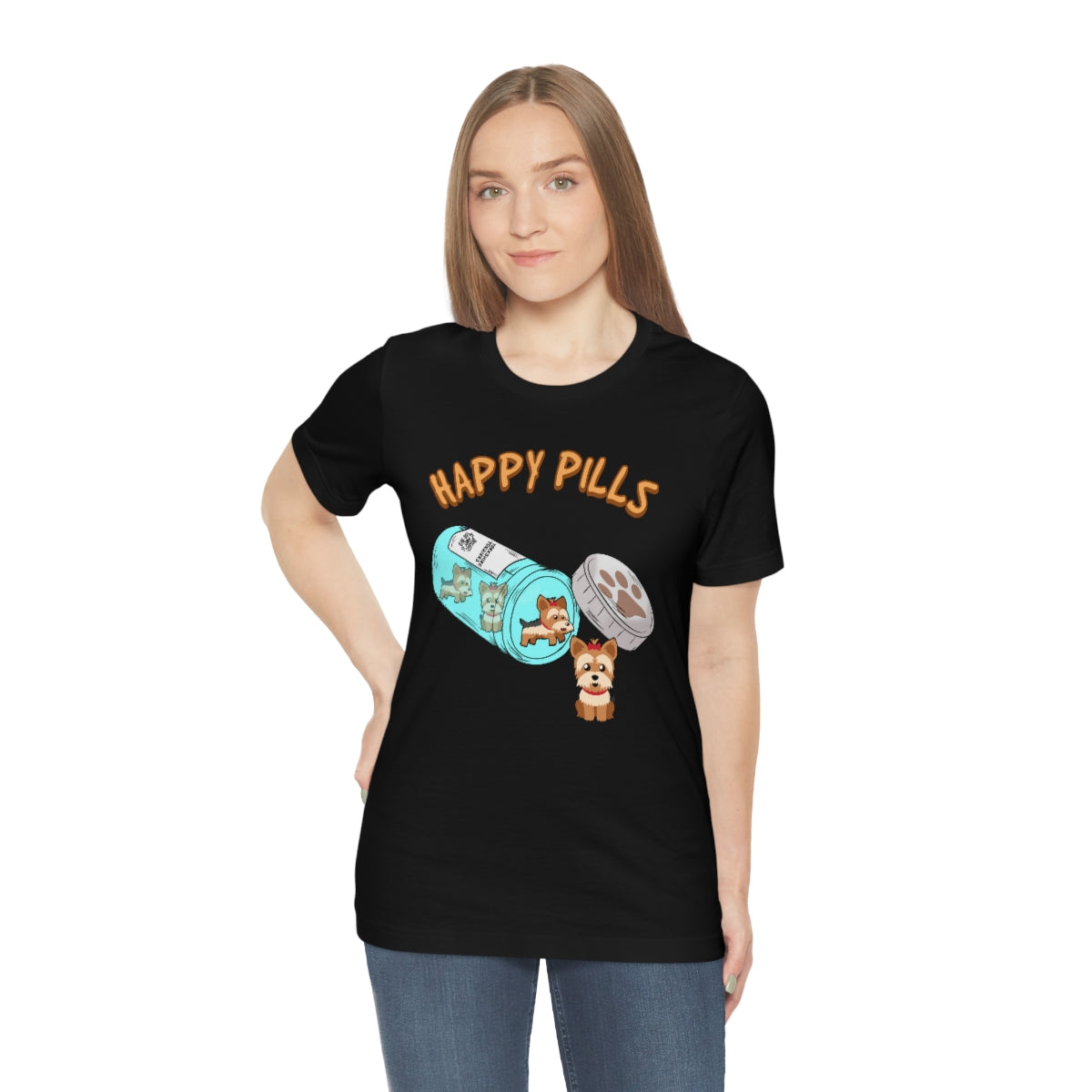 Happy Pills Yorkshire Terrier TShirtSon UK