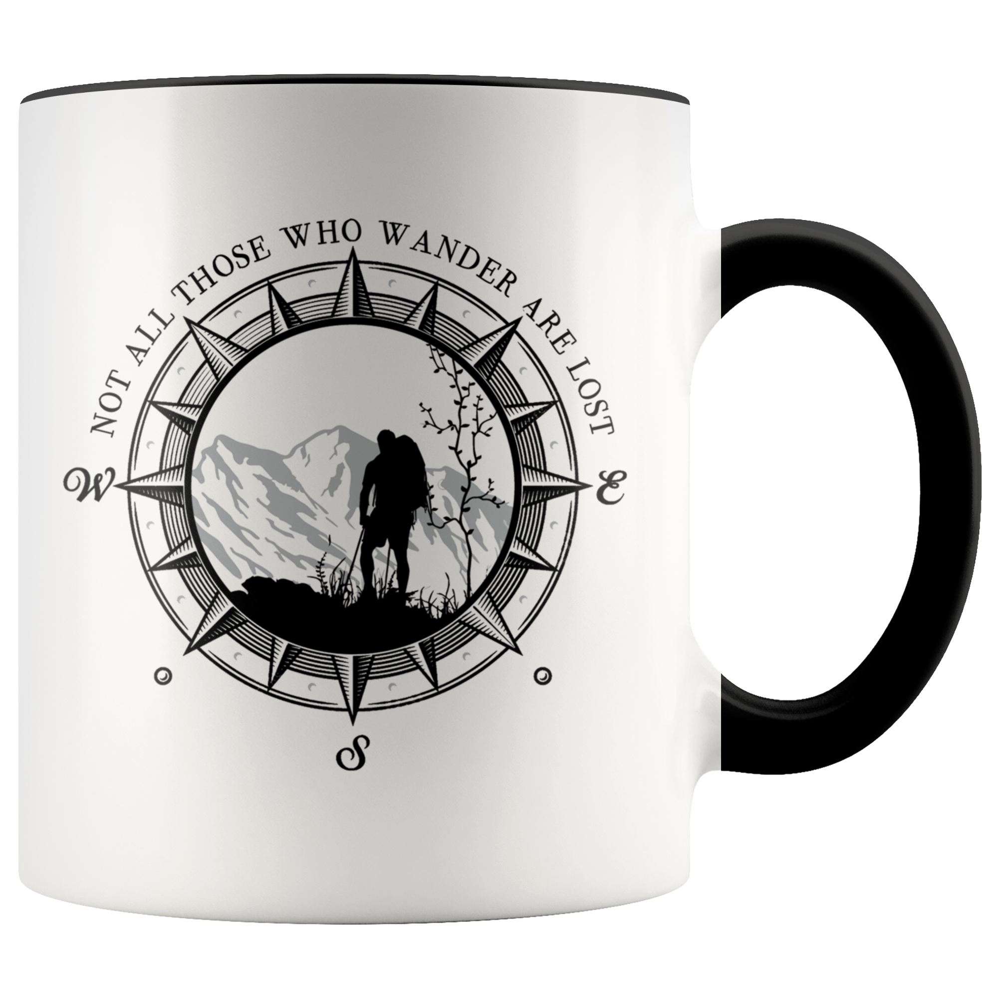 Accent Mug - Not All Who Wander Are Lost