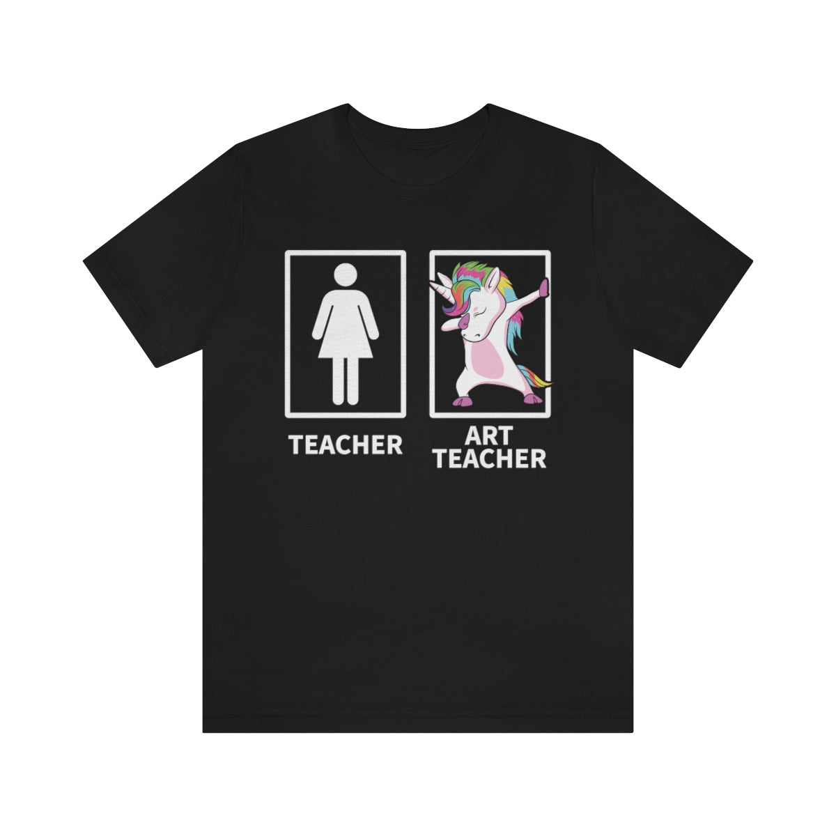 Dabbing Unicorn Art Teacher TShirtSon UK