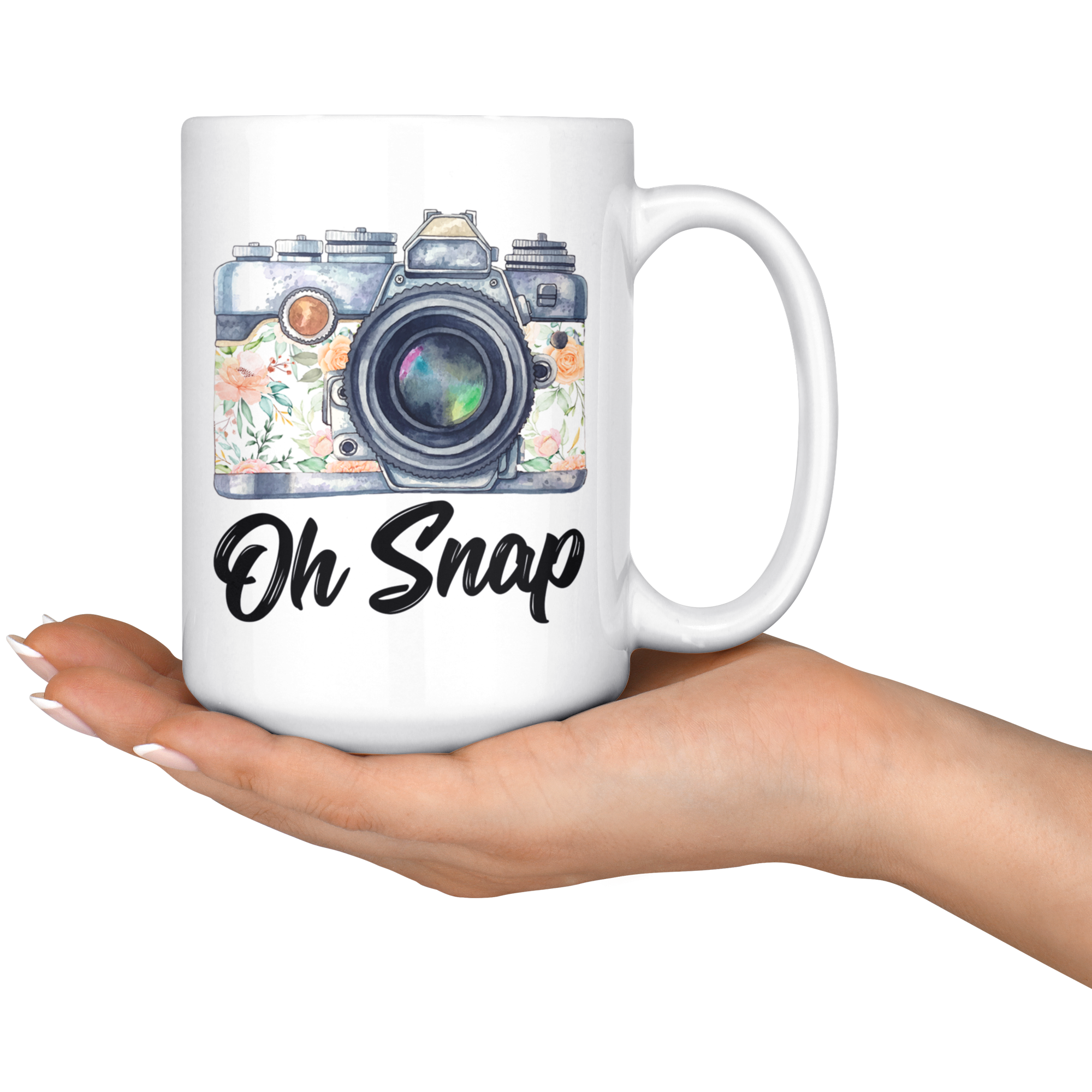 White 15oz Mug - Photography Oh Snap