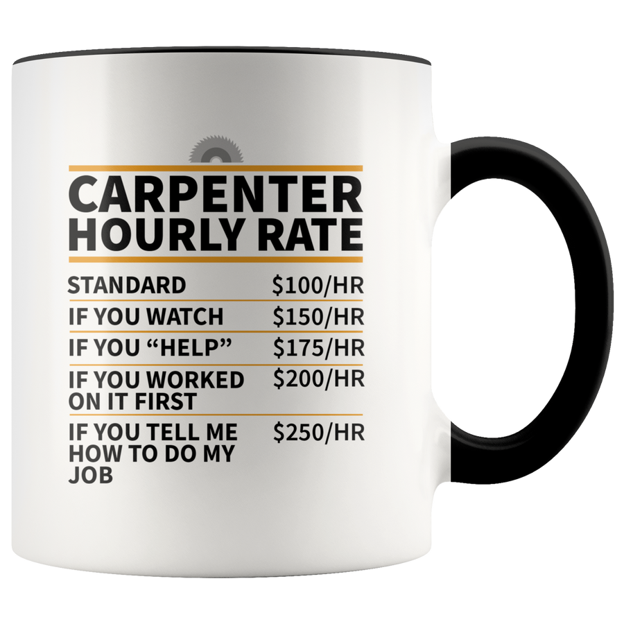 Accent Mug - Carpenter Hourly Rate