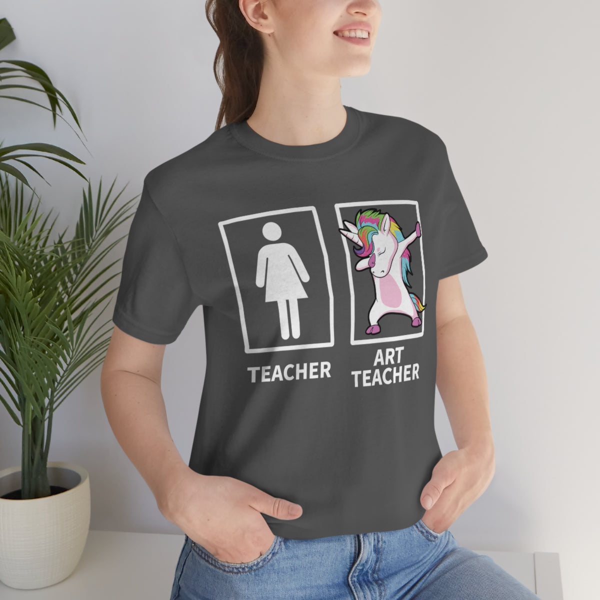 Dabbing Unicorn Art Teacher TShirtSon UK