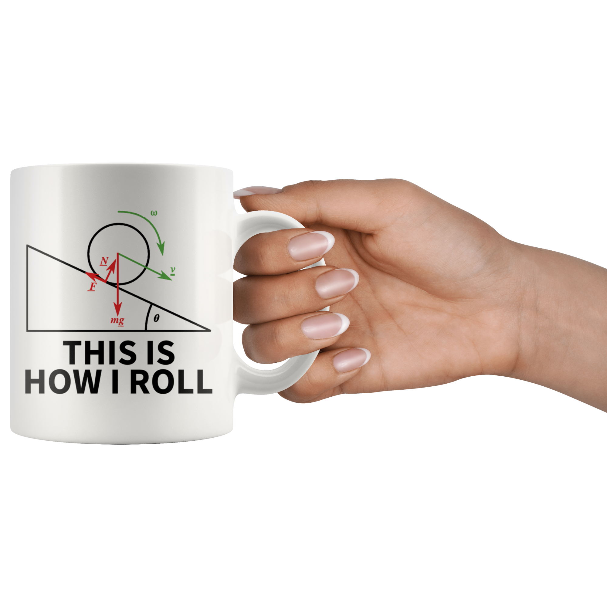 White 11oz Mug - Physics This Is How I Roll