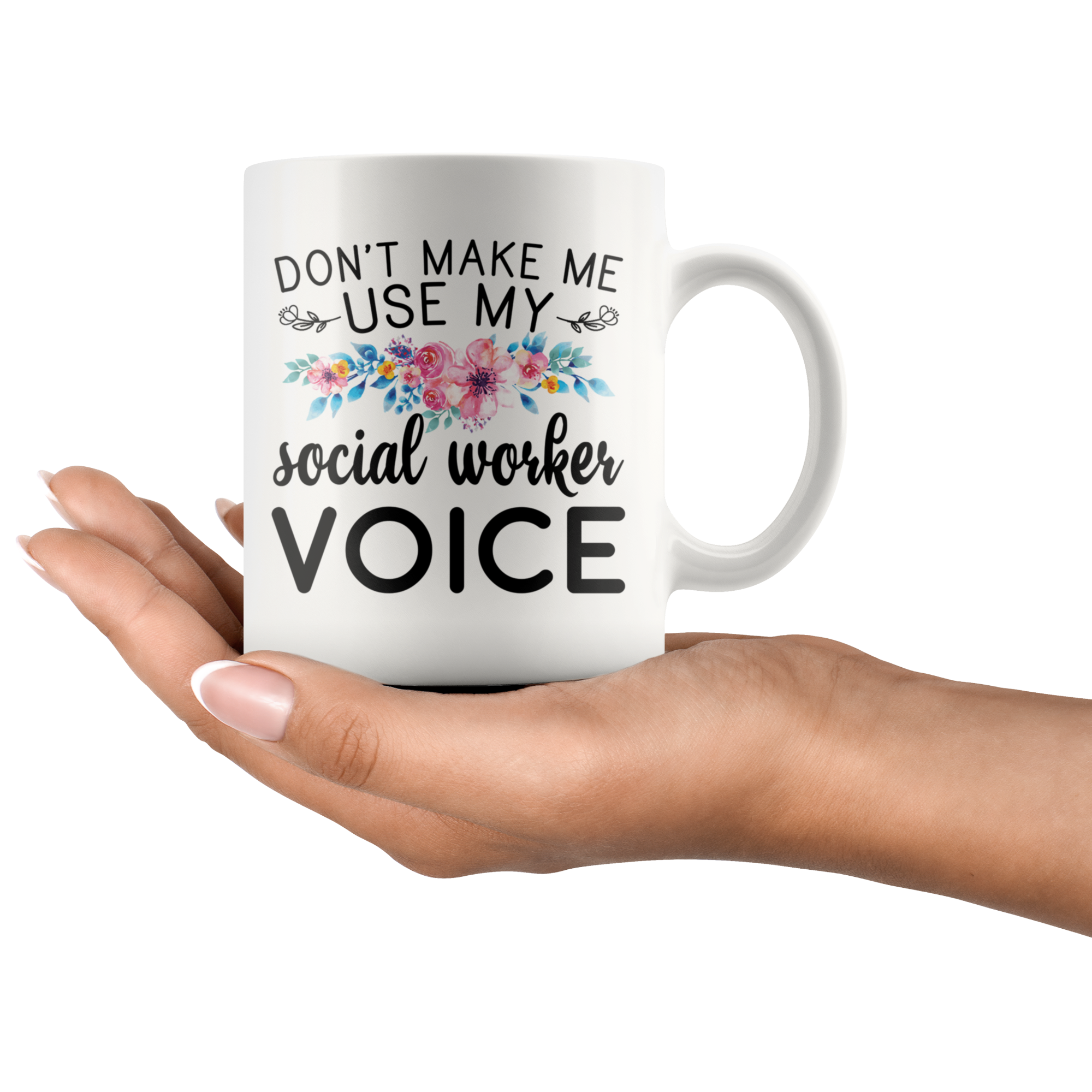 White 11oz Mug - Social Worker Voice