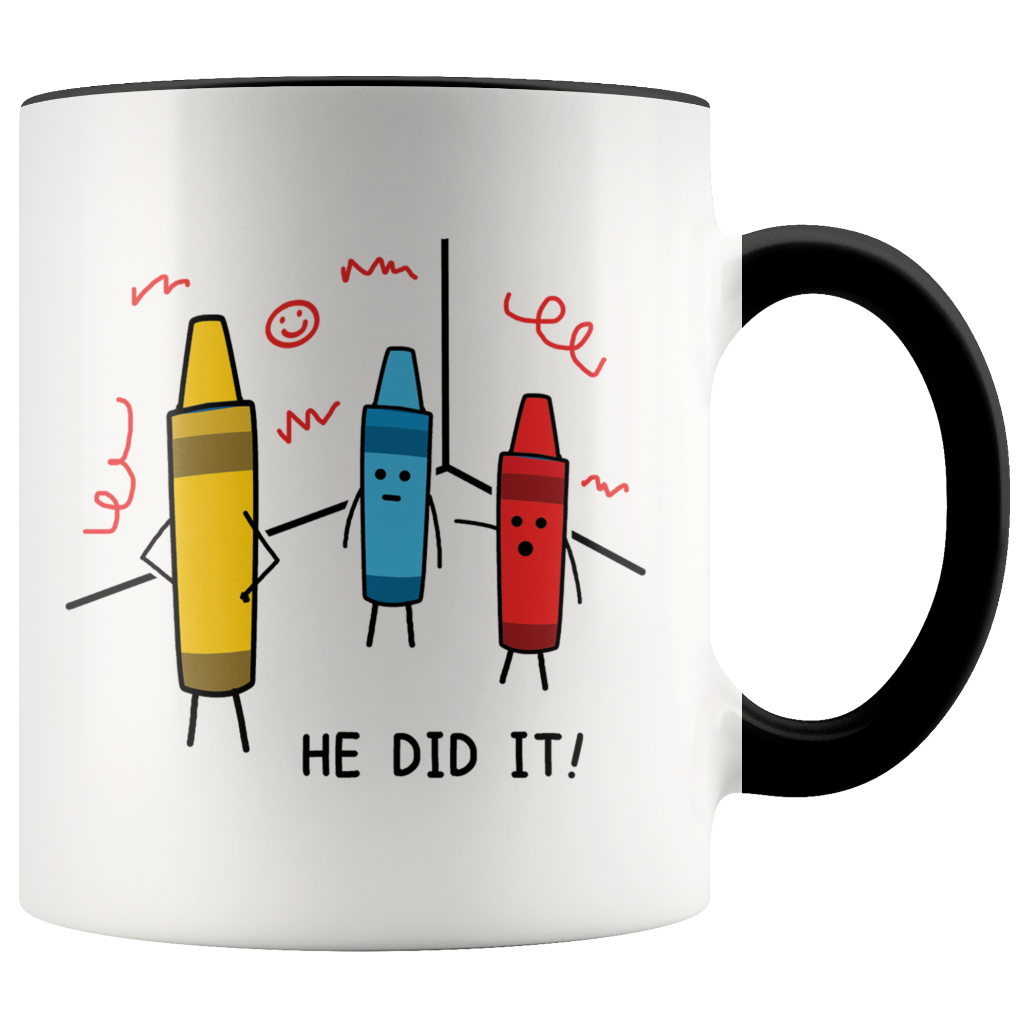 Accent Mug - Crayon He Did It
