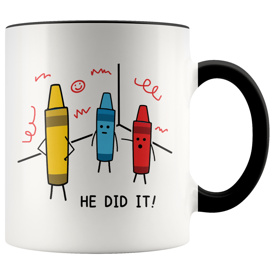 Accent Mug - Crayon He Did It